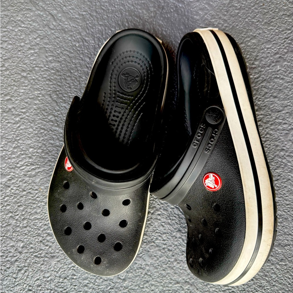 CROCS Black Water Shoes with Elevated Sole